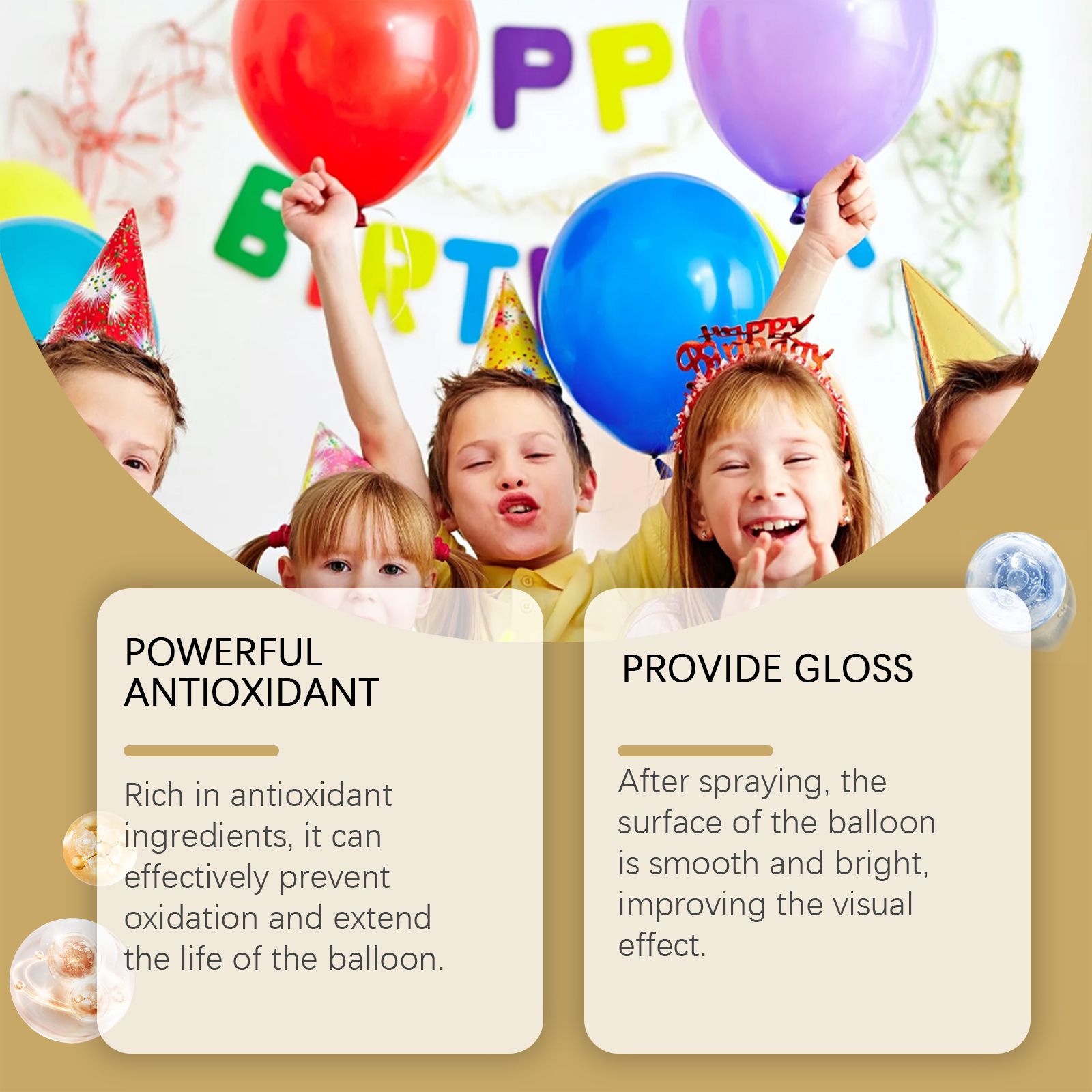 Balloon Shine Spray Gloss Enhancer For Party Decoration Lasting Brightness