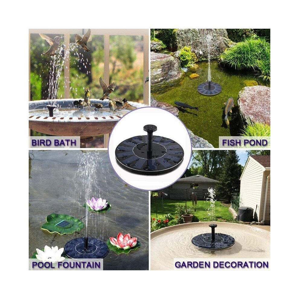 Floating Solar Fountain Water Pump Garden Pool Pond Outdoor Decoration