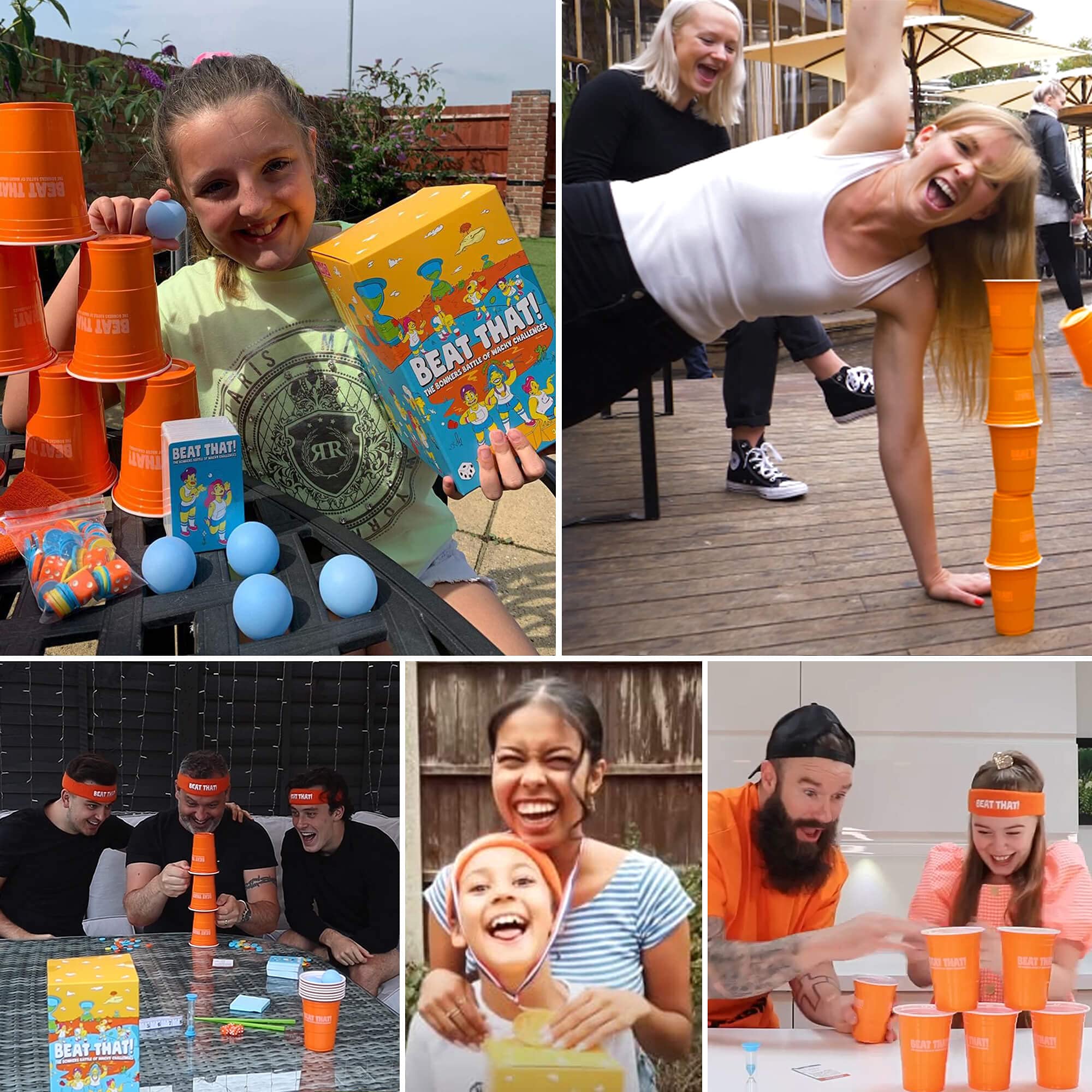 Family Party Game Beat That The Bonkers Battle of Wacky Challenges Board Games Fun Festive Party Cards for Kids and Adults Perfect Christmas Stocking Fillers