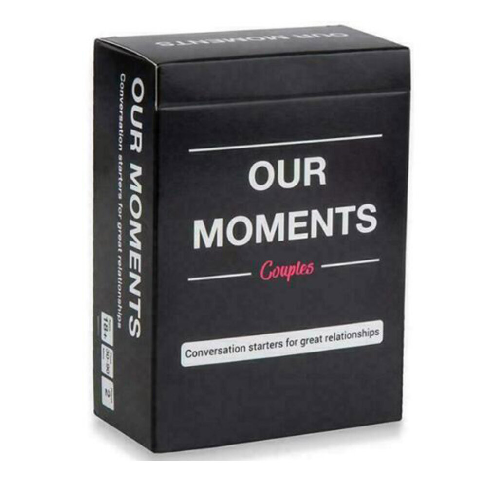 Our Moments Cards Couples Board Game 100 Thought Provoking Conversation Starters for Great Relationships Fun Conversation Cards for Date Night