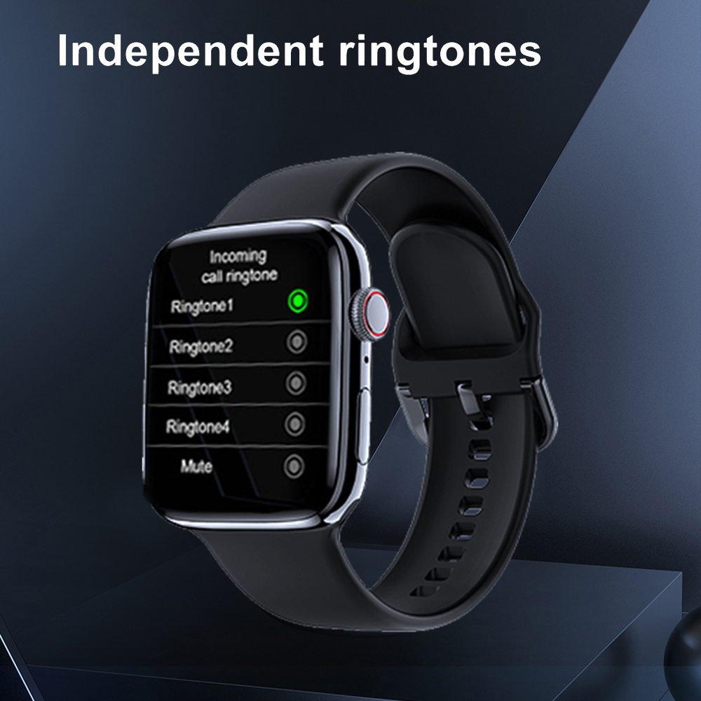 (Grey) Smart Watch 2.0 Inch HD Screen Original for Men Bluetooth Call NFC Series 8 Smartwatch Temperature Monitoring