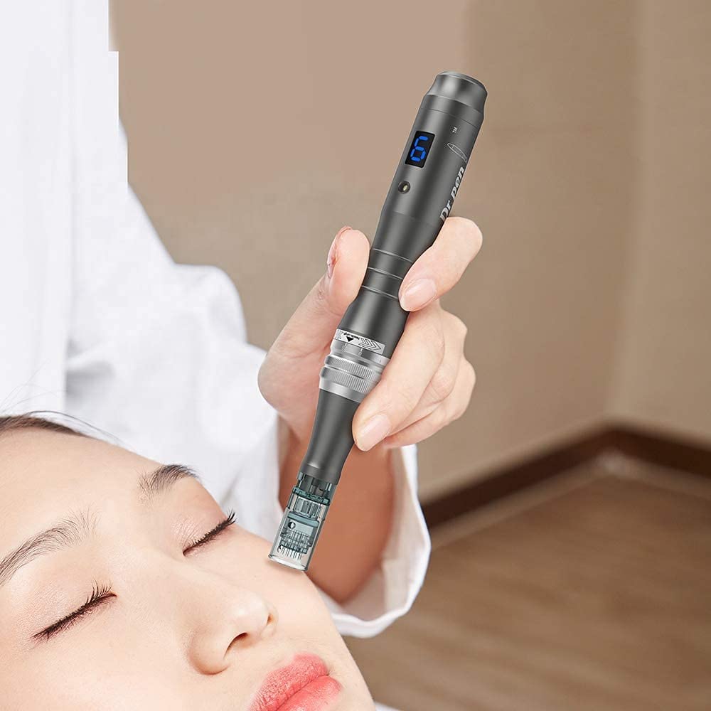 Dr. Pen Ultima M8 Microneedling Pen Professional Electric Auto Derma Pen Wireless Microneedle Needling Anti Aging Skin Care Tool Kit with 50pcs Needles Cartridges
