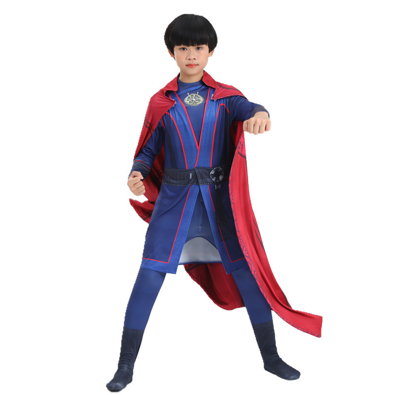 (110cm) Doctor Stephen Strange Cosplay Costume Halloween Makeup Party Kids