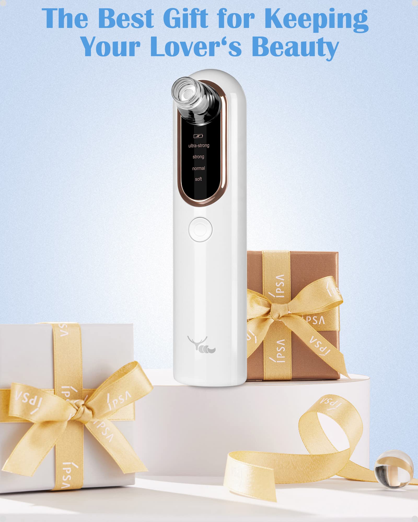 Electric Blackhead Remover Facial Cleansing Pore Cleaner Rechargeable Pimple Extractor Acne Whitehead Extractor Vacuum Suction Tool Facial Cleansing