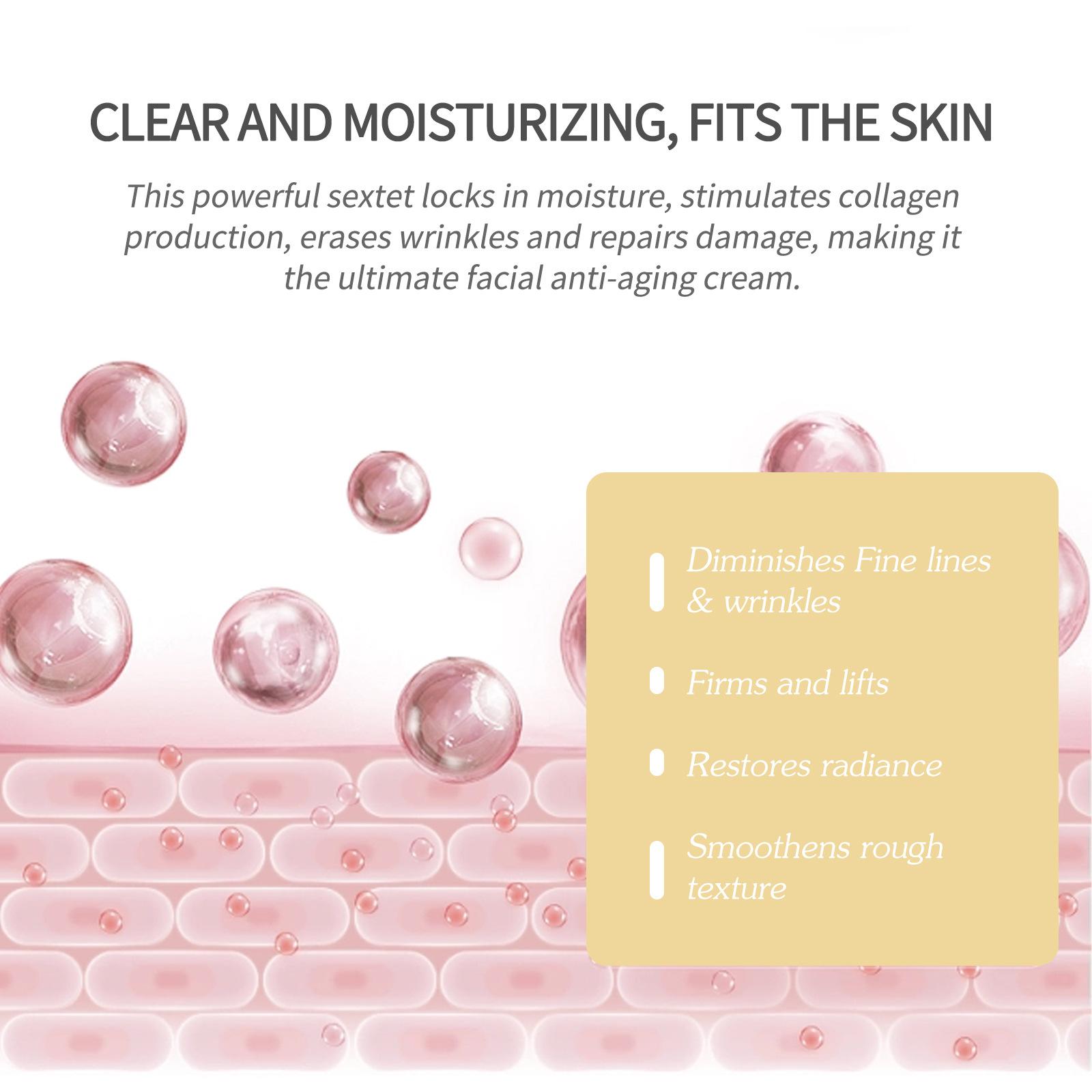 Anti Aging Face Cream Tightening Face Moisturizer Anti-wrinkle Hydrating Facial Firming Repair Night Skin Care