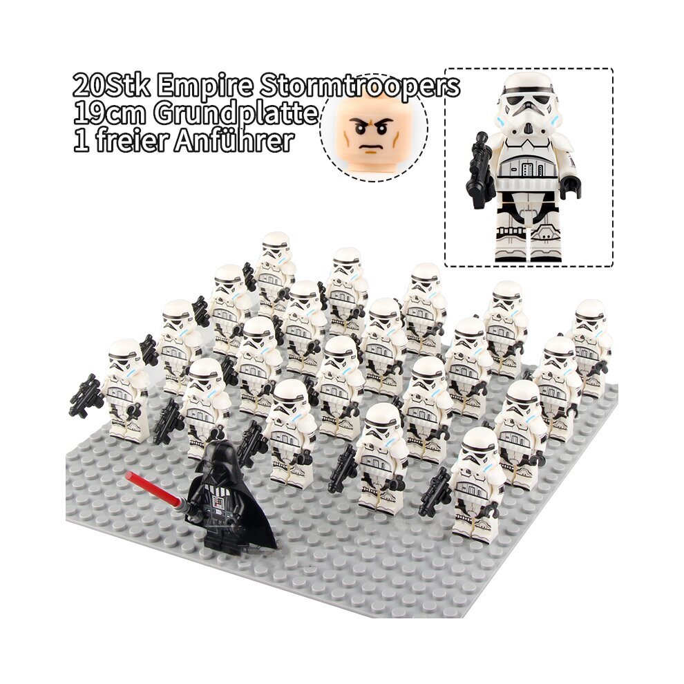 (11 Pcs Set) Fit Lego Star Wars Clones Commander Cody Minifigures Empire Storm Trooper Building Blocks Kids Toys