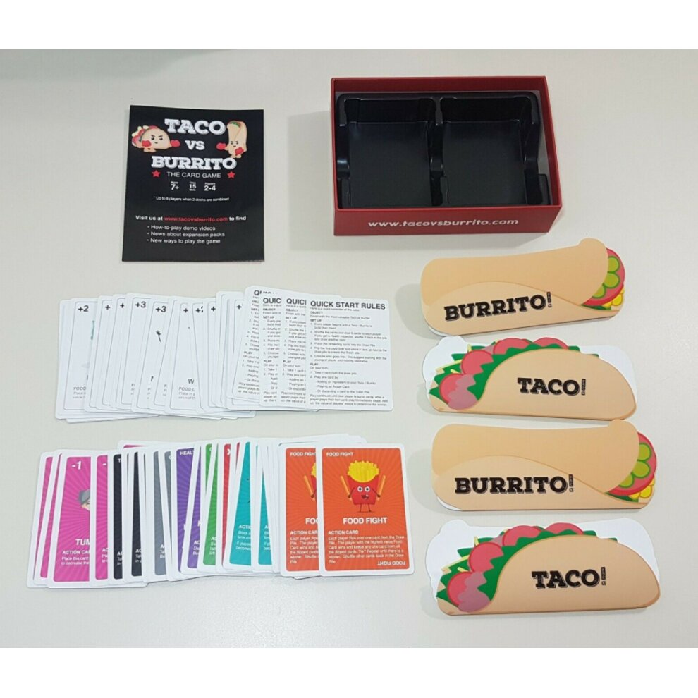 Taco vs Burrito Strategy Card Game Party Game