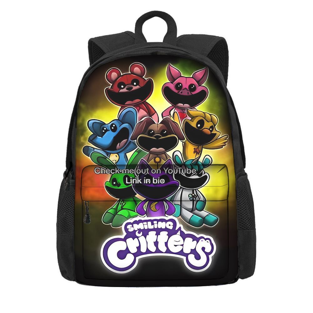 (A) Smiling critters Backpack Casual Bag Student Gift