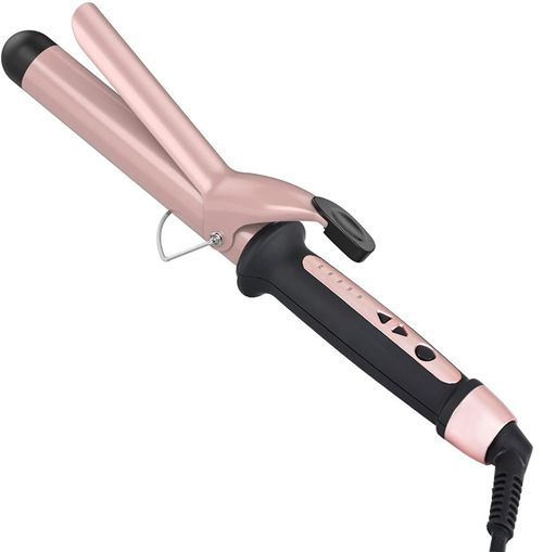 38mm Curling Wand Hair Curler Large Barrel Curling Iron Curling Tongs Adjustable Auto-Off