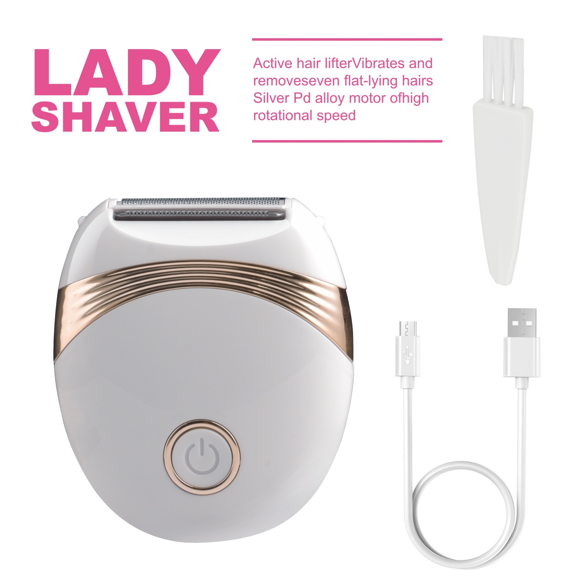 Mini Electric Shaver for Women Rechargeable Hair Removal Device