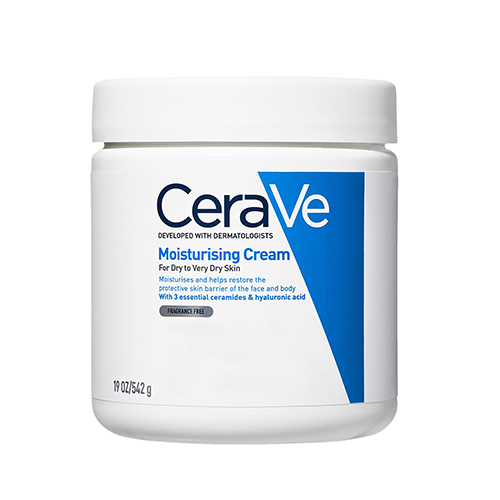 CeraVe Moisturising Cream Face Body With 3 essential ceramides hyaluronic acid For dry to very dry skin 542g