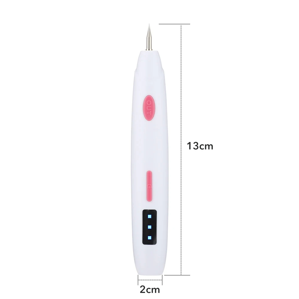 Freckle Remover Mini Mole Pen Black Dot Spots Fat Granules Pimples Tattoos Warts Skin Tag Removal Electric Laser Plasma Pen Beauty Tools Machine