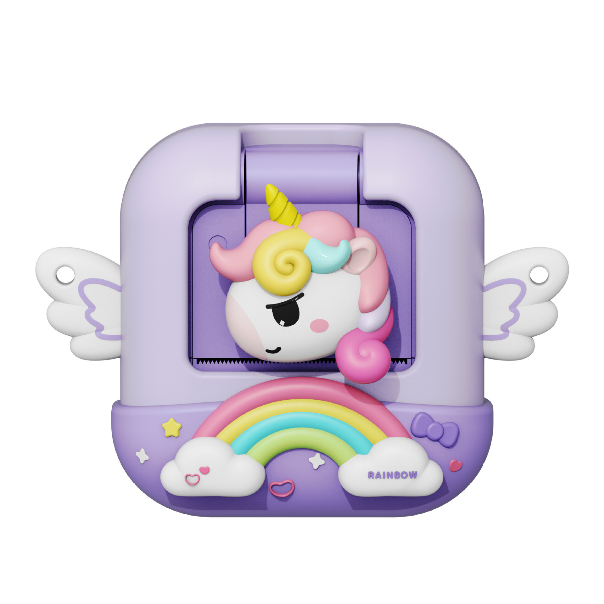 (Pink Unicorn) Children Digital Instant Print Camera Toys for Kids Photo Video Thermal Printing Camera