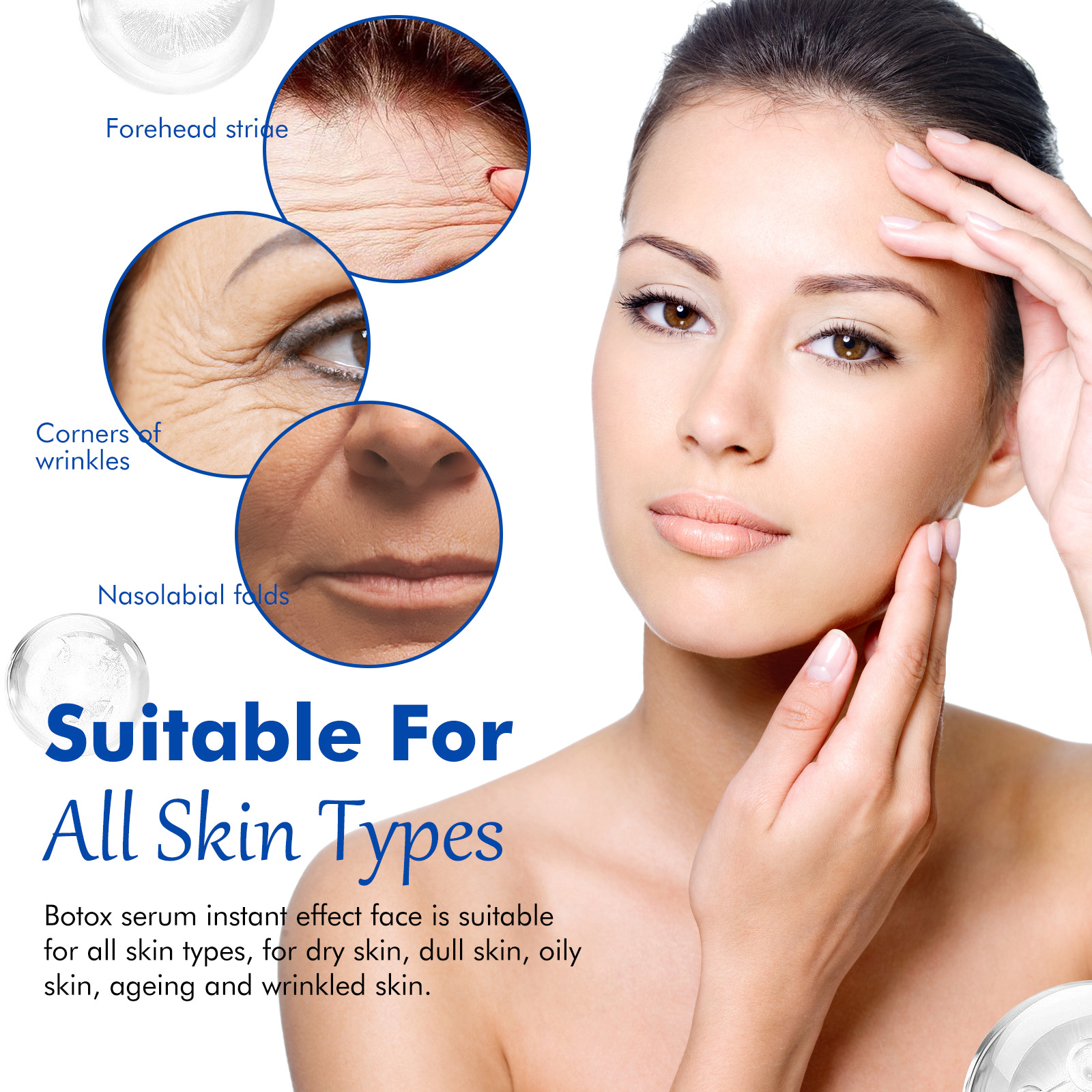 (1 PC) Firming Face Essence Hydrates Moisturizes Brightens Tenderizes Reduces Fine Lines Wrinkles Anti Aging Facial Serum