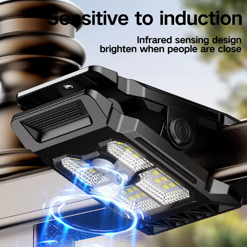 (Y225-A) Mini Solar Clip Light PIR Motion Sensor Soft Warm Glow Easy Mounting for Porch Patio Corridor Garden Fence Outdoor