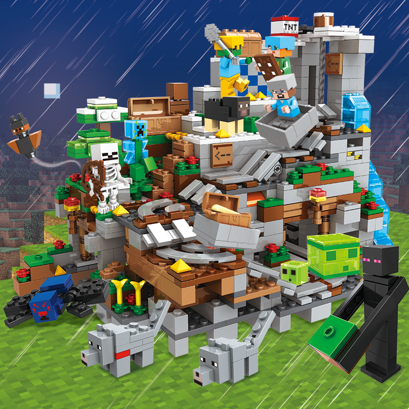 (Farm amusement park) DIY My World Series Mini figure Building Block Christmas Halloween Gift Without Box