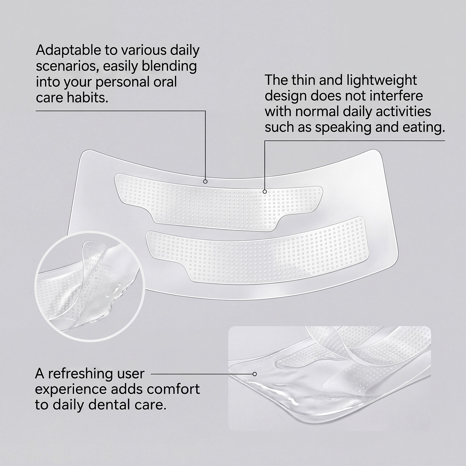 Teeth Stain Remover Strips For Gentle Cleaning Whitening And Fresh Breath Care