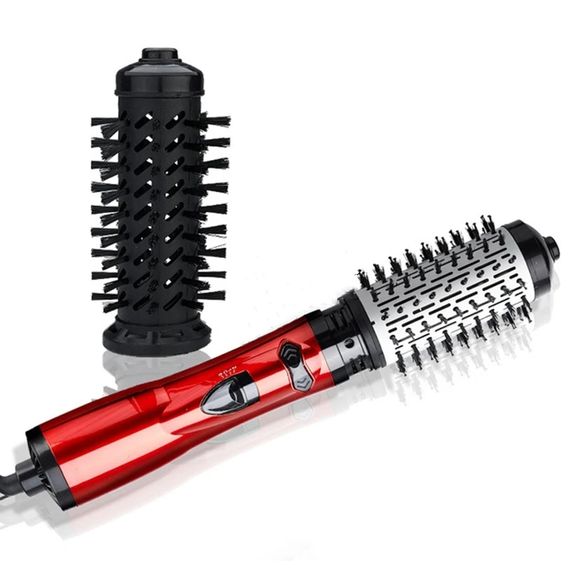 Multi-Functional 2 In 1 Hot Air Brush Automatic Hair Curler Straightener Rotating Volumizer Curling Iron Ceramic Hot Comb