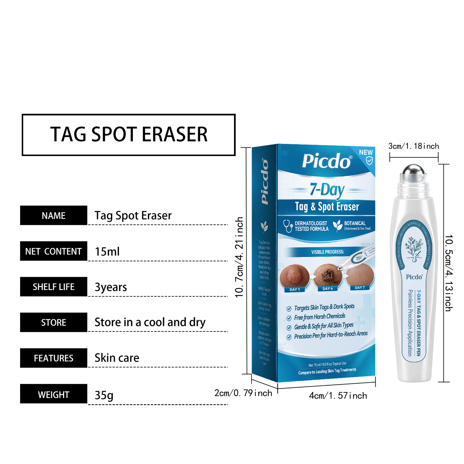 Skin Care Roller Pen Mild Clean Soft Smooth Convenient Body Partial Skin Care Tool Fine Gentle Silky Tender