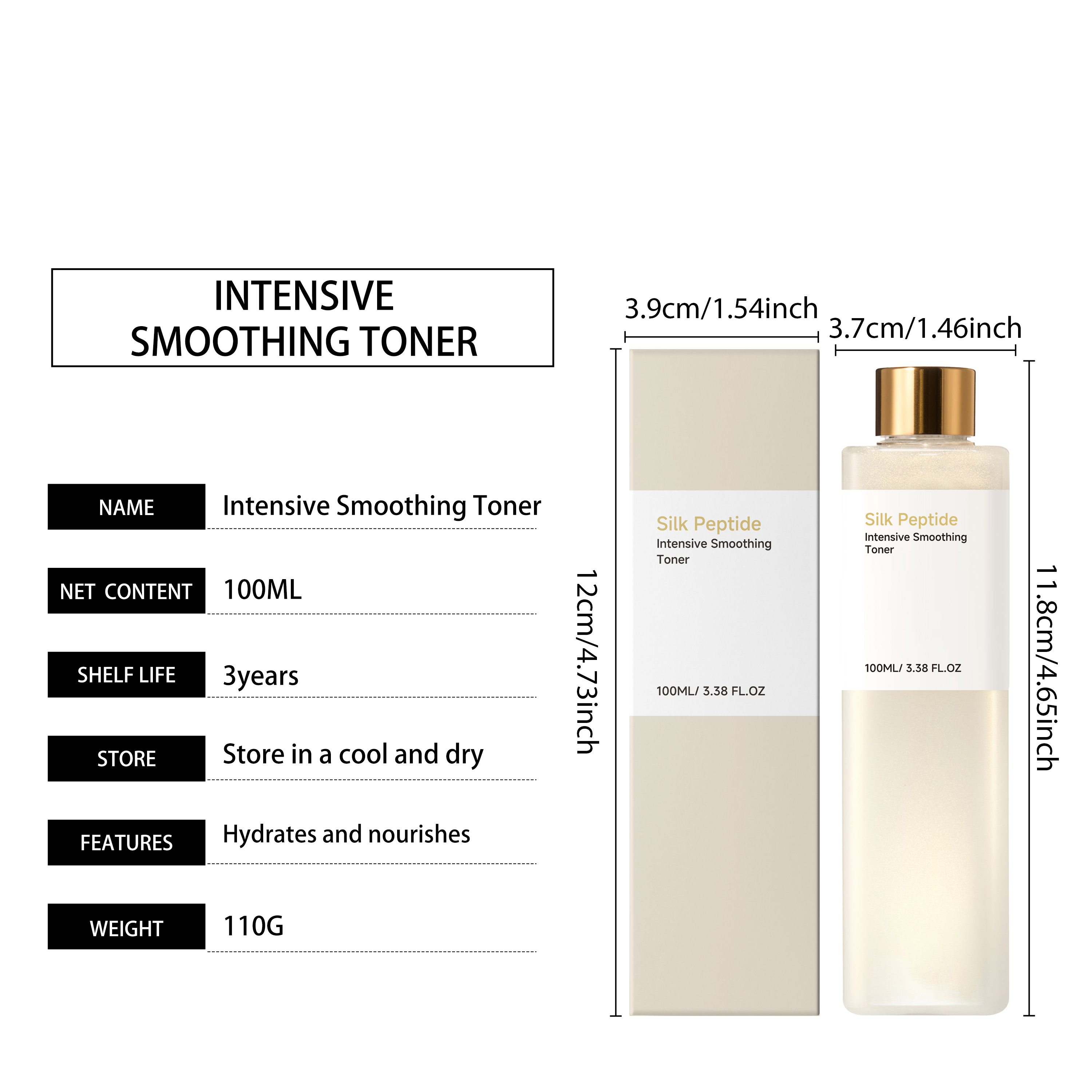 Smooth Toner Daily Hydrating Moisturizing Nourishing Refreshing Non Sticky Fast Absorbing Mild Care For Facial Skin
