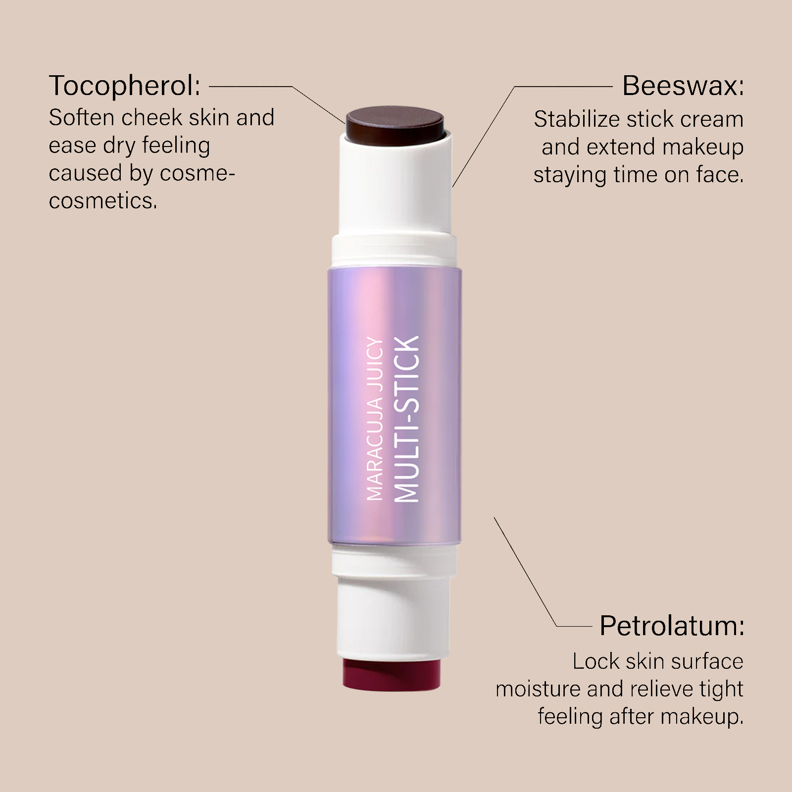 Two In One Blush Contour Stick Double Head Rose Red Dark Brown Matte Lightweight Fit Longwear Natural Stereo Portable Facial Makeup