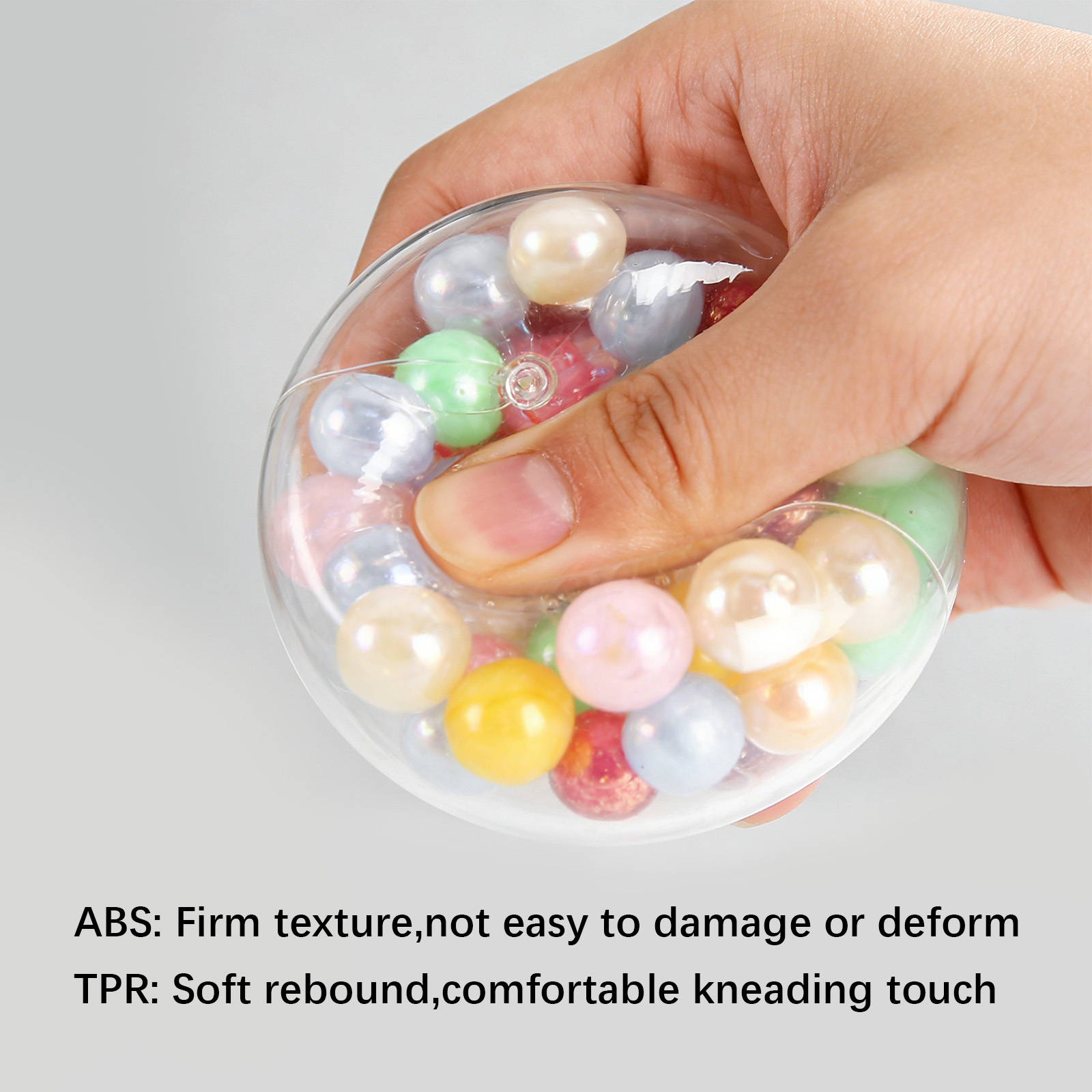 Bead Squeeze Toy Odor Free Stress Relief Hand Feeling Practice Vent Plaything Leisure Decompress Daily Entertainment Good Item