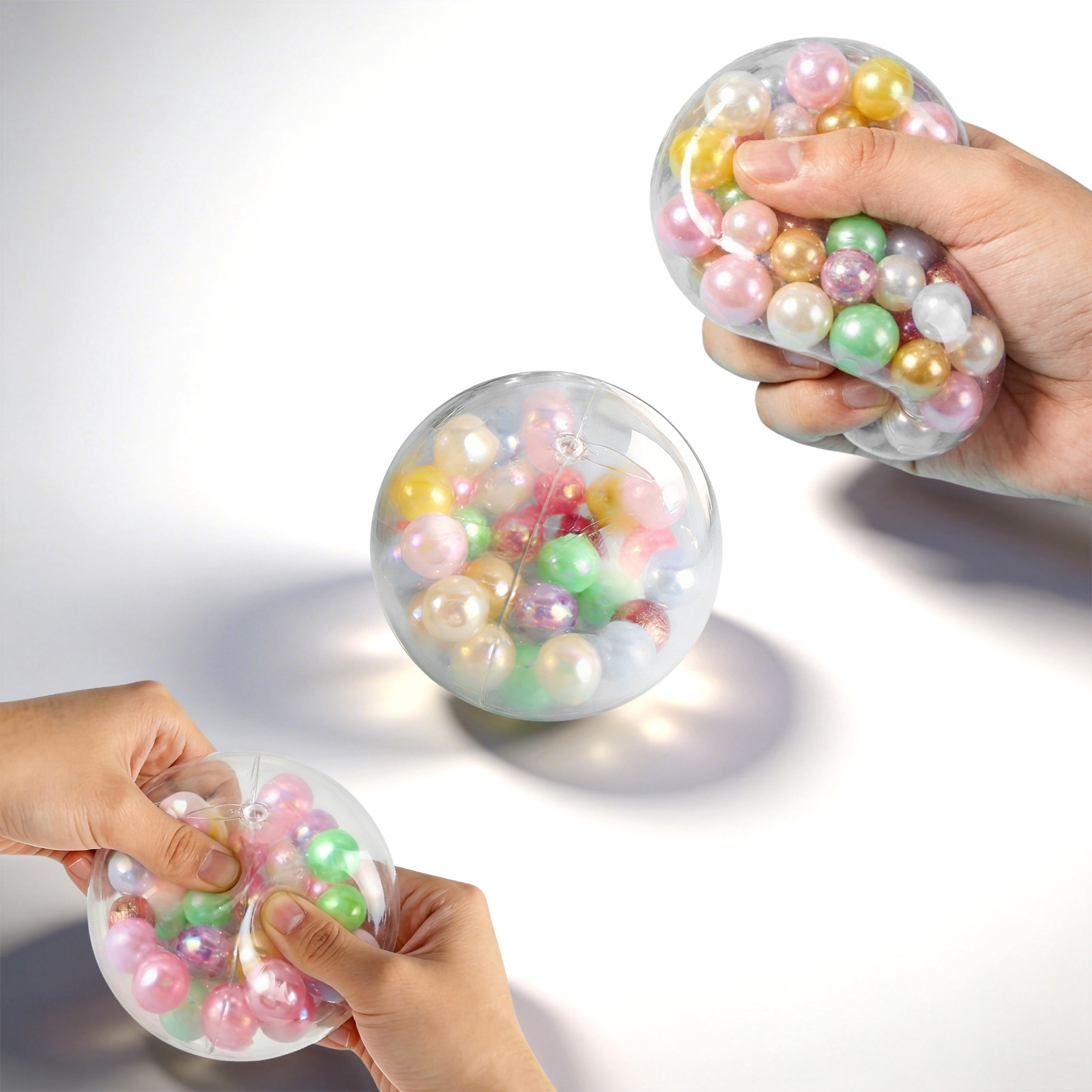 Bead Squeeze Toy Odor Free Stress Relief Hand Feeling Practice Vent Plaything Leisure Decompress Daily Entertainment Good Item