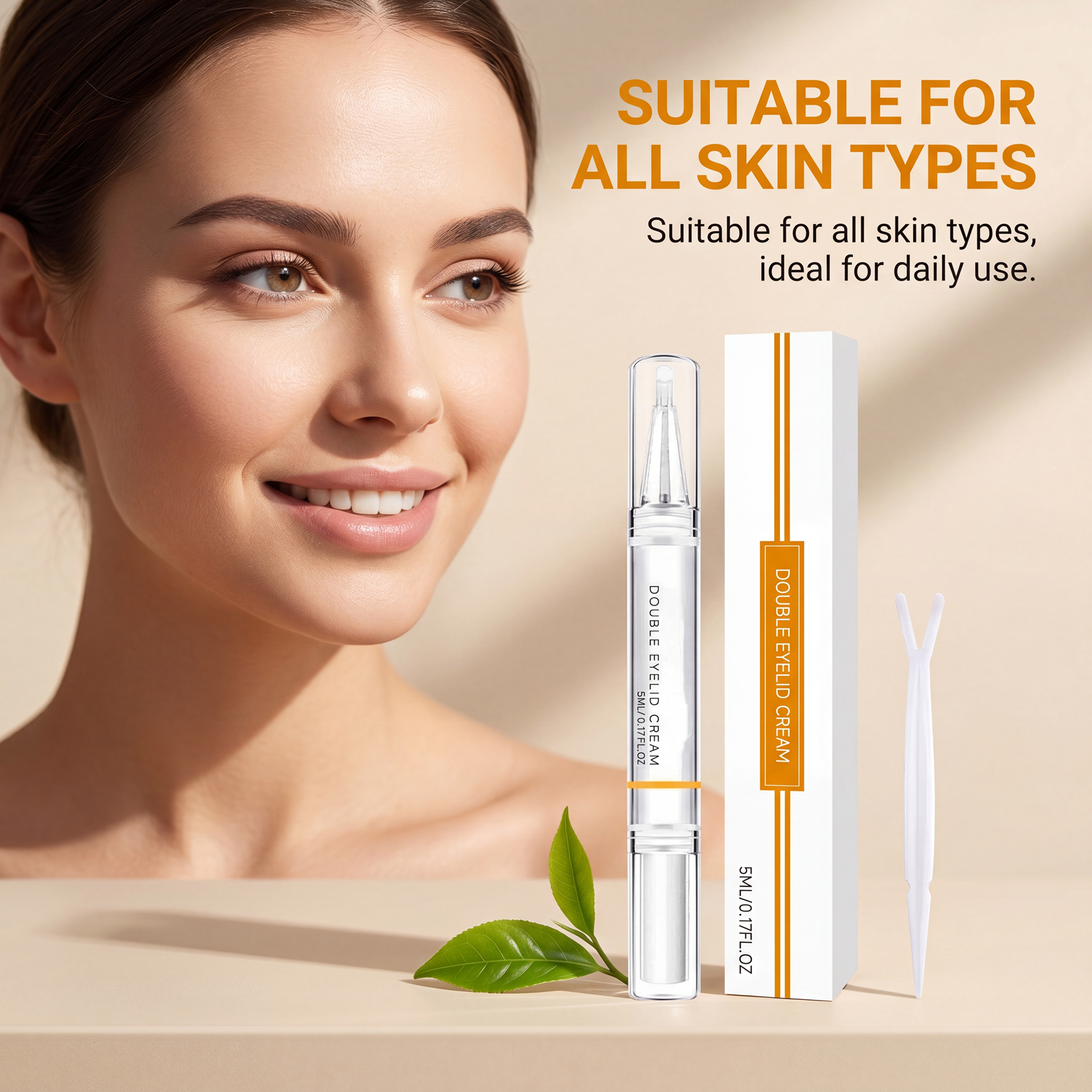 Double Eyelid Care Cream Modify Eye Shape Outline Invisible Traceless Natural Beautiful Makeup Effect Easy To Use Daily Convenient Eye Cosmetic