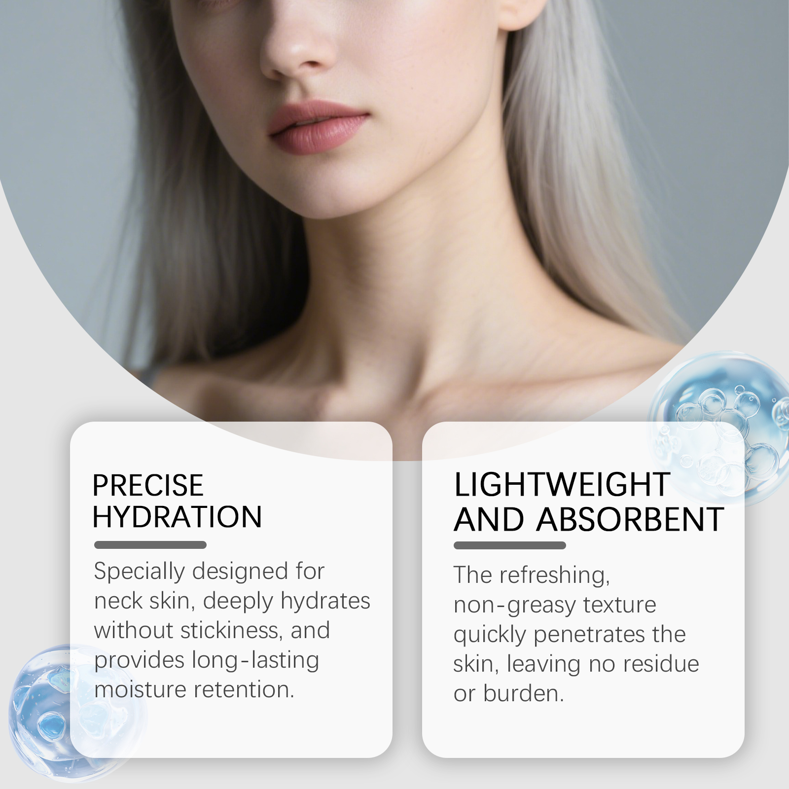 Neck Moisturizing Ampoule Mild Nourishing Soft Repair Daily Skin Contour Line Care For Cervical Area