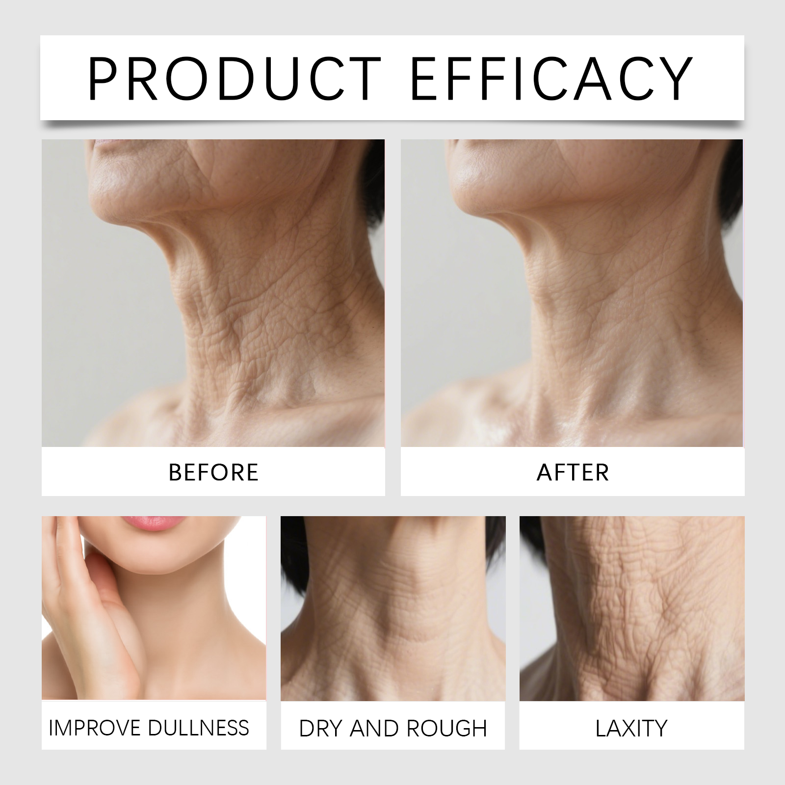 Neck Moisturizing Ampoule Mild Nourishing Soft Repair Daily Skin Contour Line Care For Cervical Area