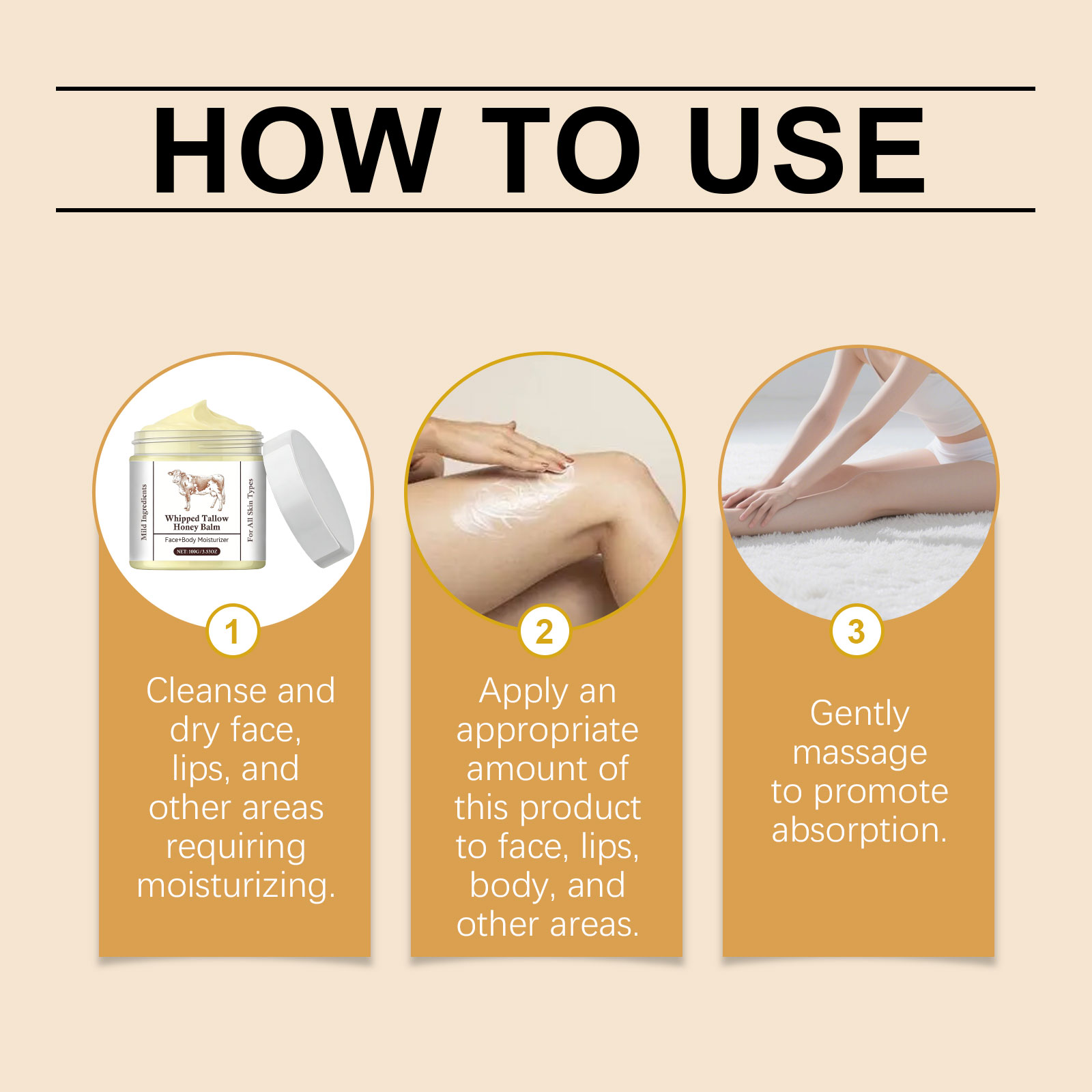 Honey Butter Moisturizing Cream Deep Hydrating Lock Water Smooth Soft Nourish Skin Elastic Body Lotion
