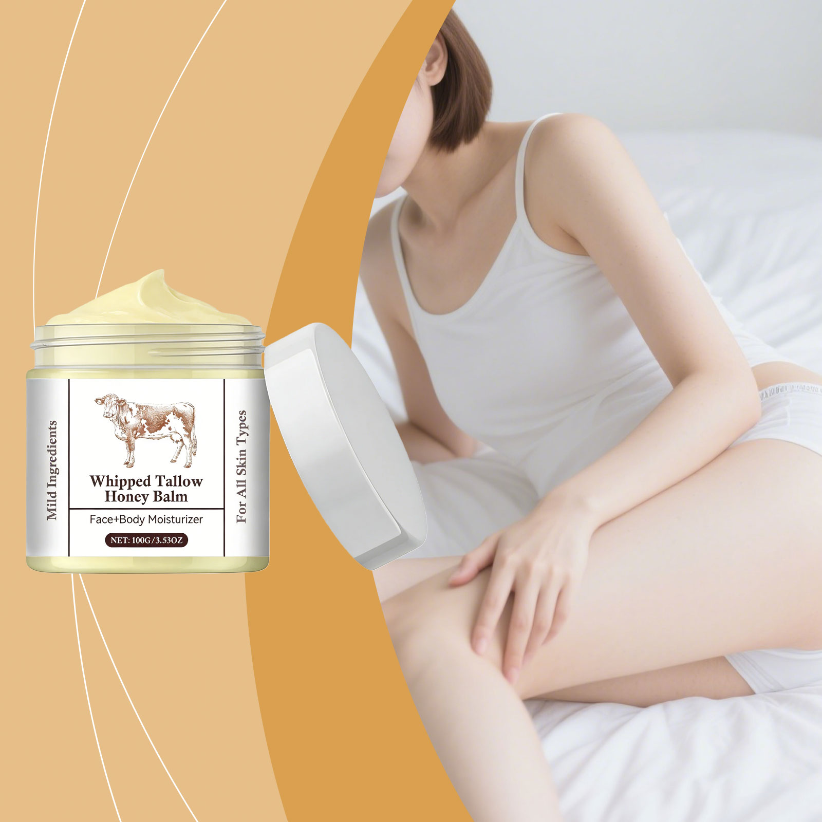 Honey Butter Moisturizing Cream Deep Hydrating Lock Water Smooth Soft Nourish Skin Elastic Body Lotion