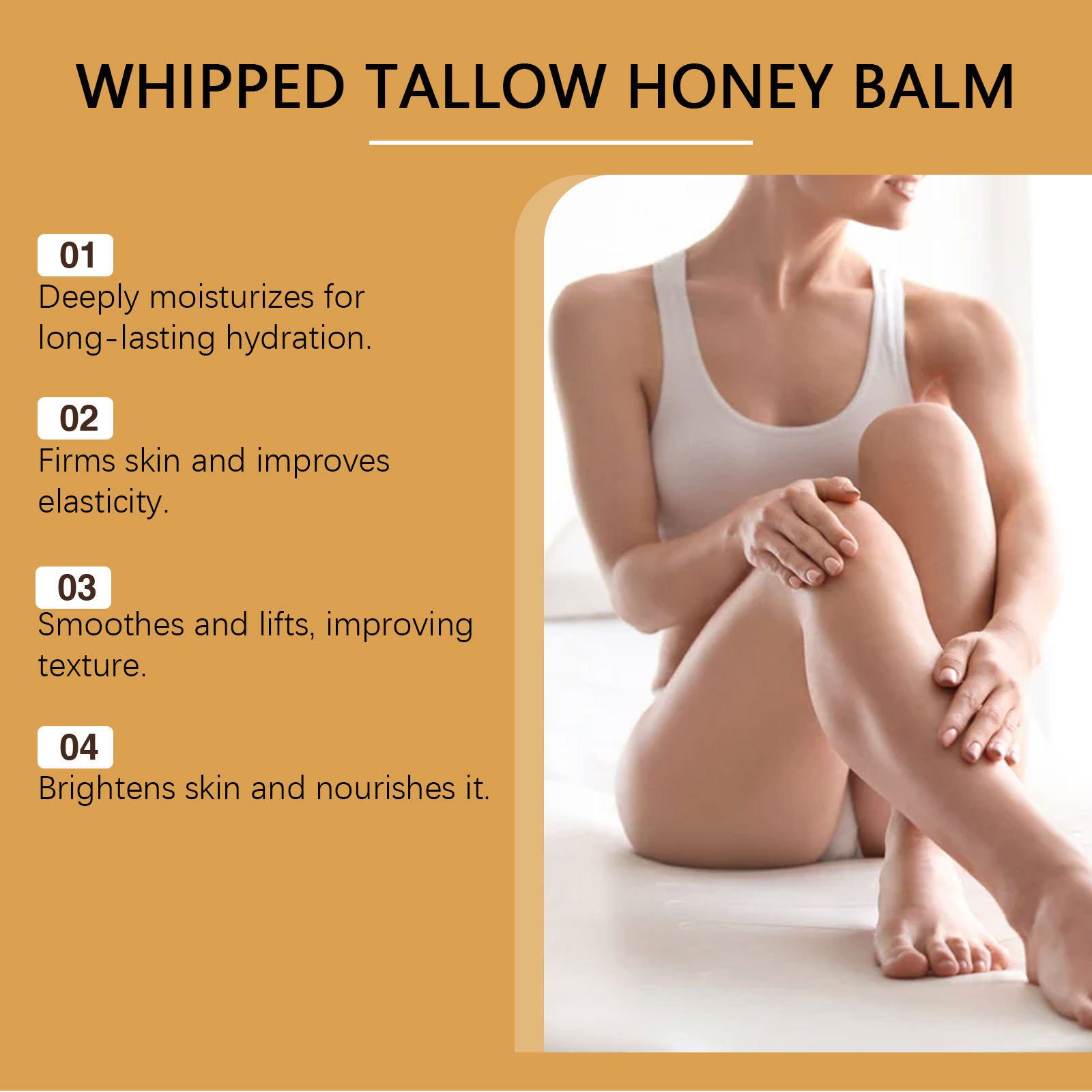 Honey Butter Moisturizing Cream Deep Hydrating Lock Water Smooth Soft Nourish Skin Elastic Body Lotion