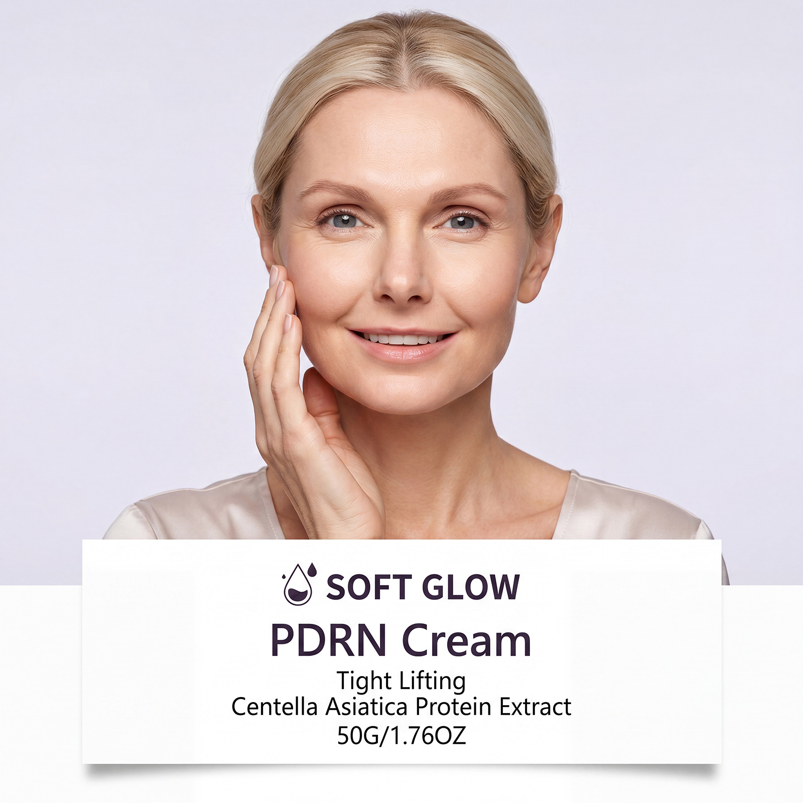 Centella Moisturizing Elastic Facial Cream Herbal Extract Fine Texture Quick Absorption Mild Daily Skin Care