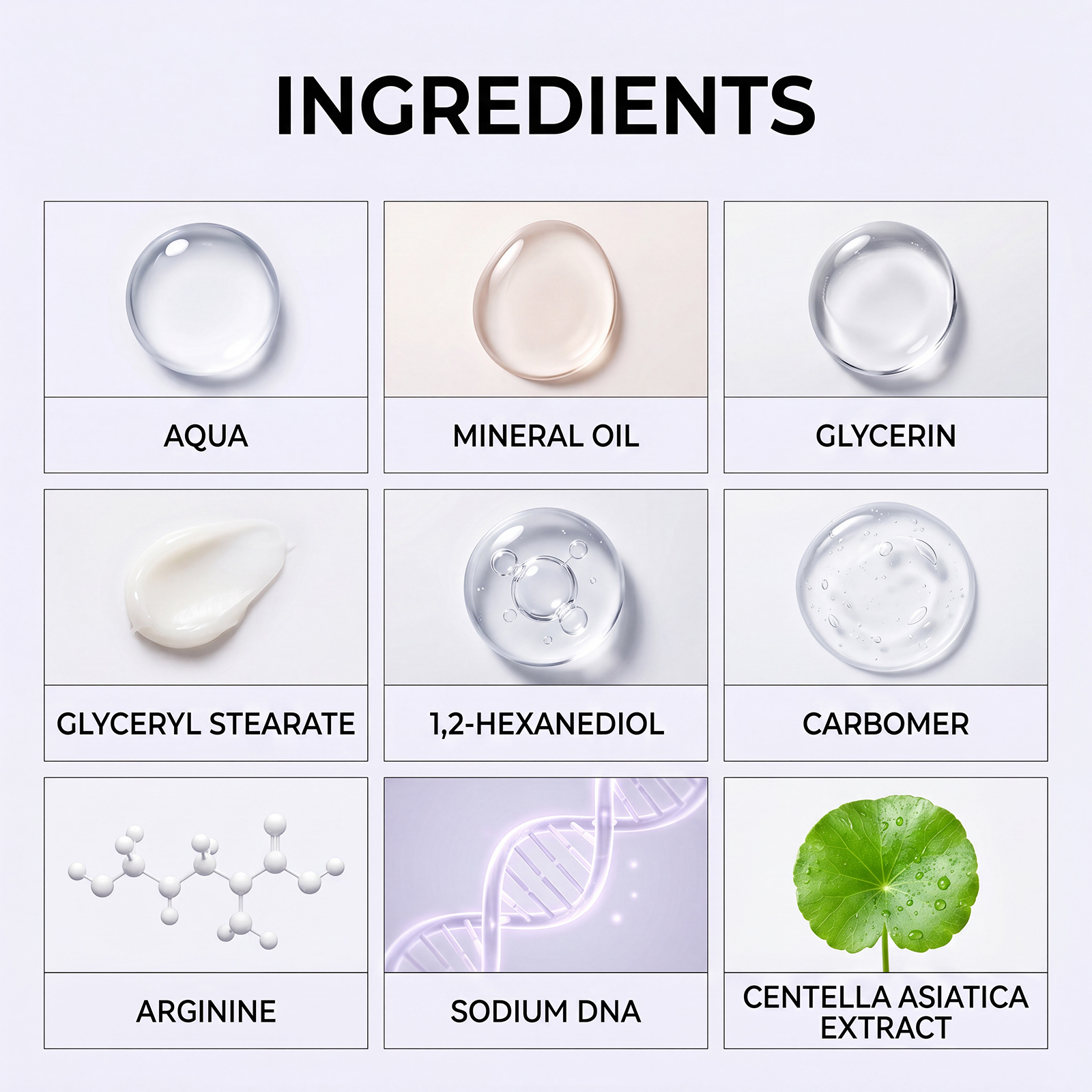 Centella Moisturizing Elastic Facial Cream Herbal Extract Fine Texture Quick Absorption Mild Daily Skin Care