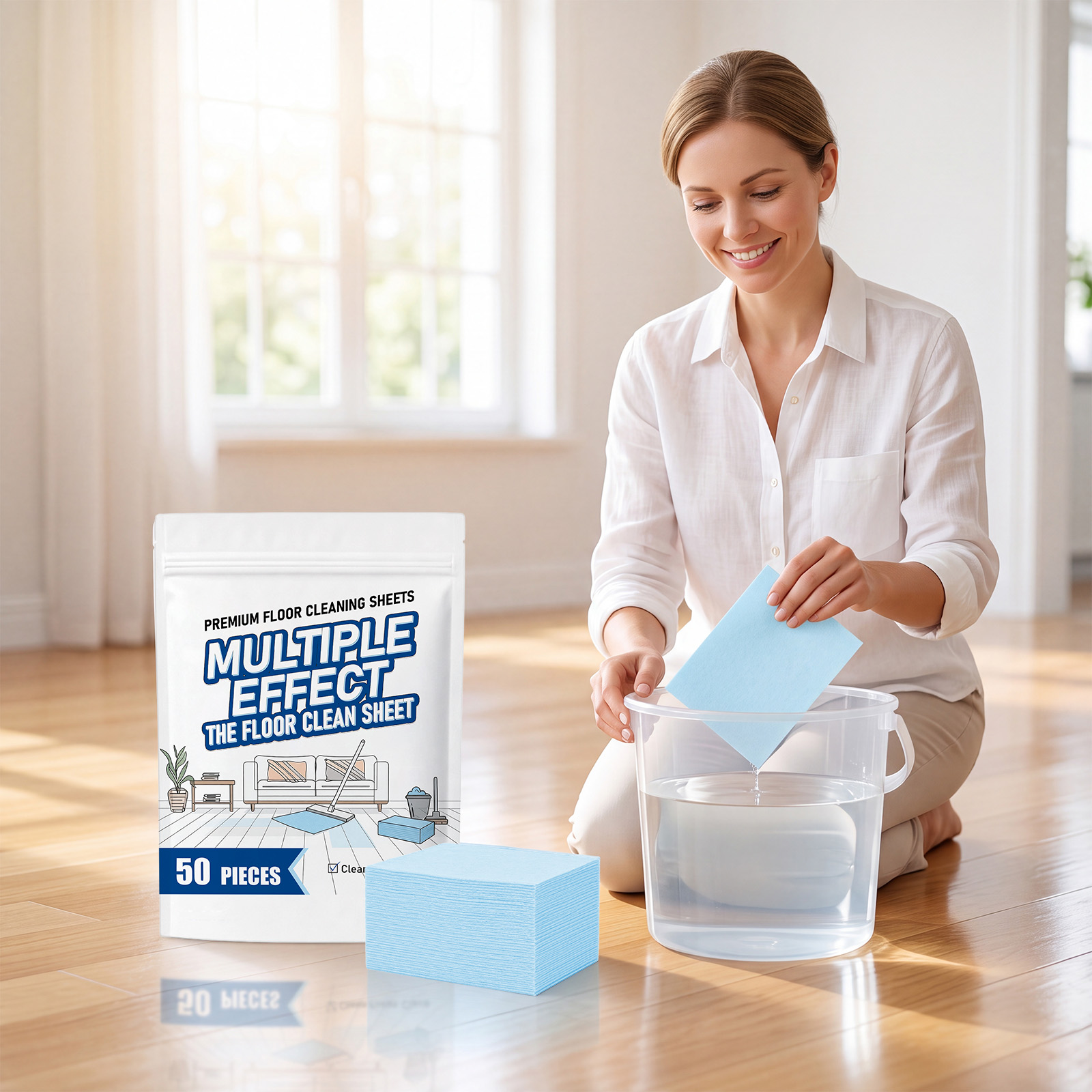 Multi Effect Floor Cleaning Tablets Household General Decontamination Deodorization Tile Daily Mopping Convenient Cleaner