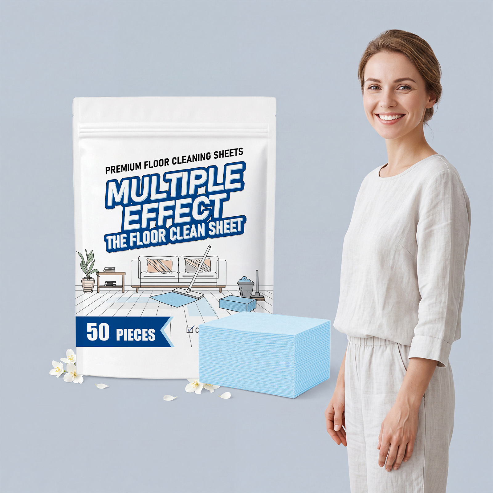 Multi Effect Floor Cleaning Tablets Household General Decontamination Deodorization Tile Daily Mopping Convenient Cleaner