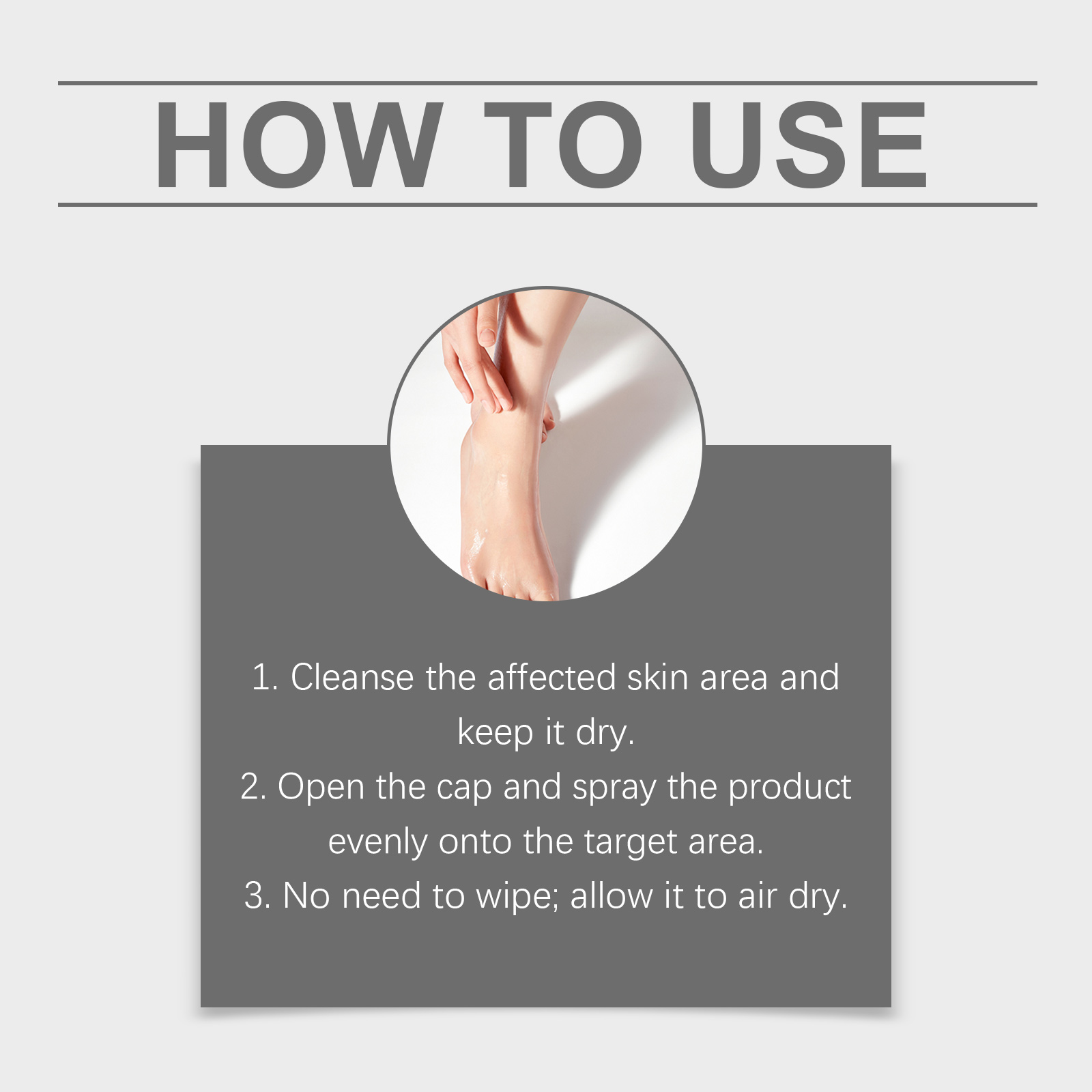 Herbal Foot Care Spray Refreshes Skin Eliminates Odor Keeps Dry Smooth Moisturizes Hydrates Softens Tired Feet