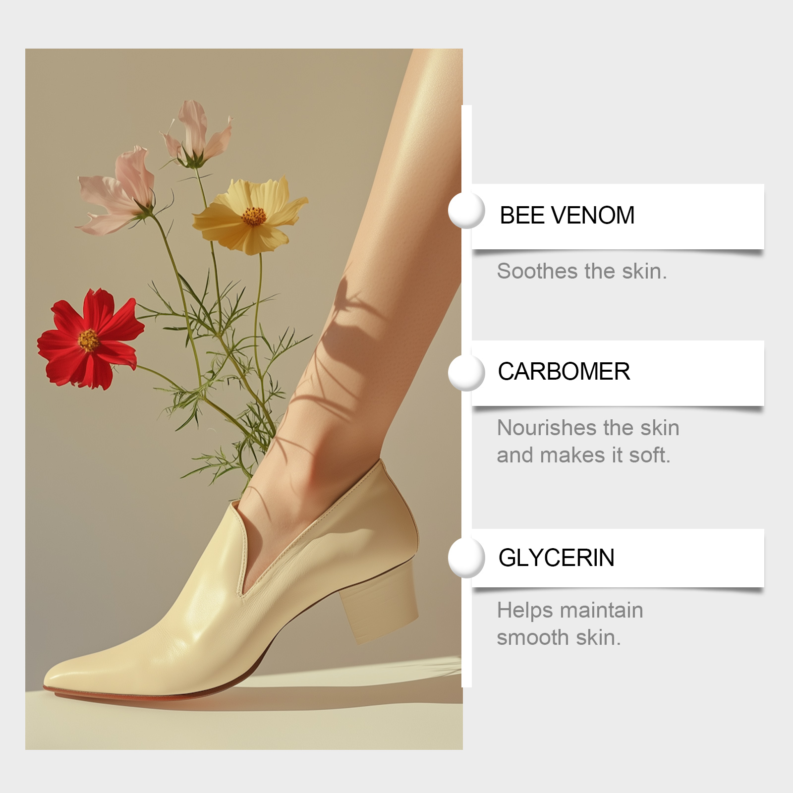 Herbal Foot Care Spray Refreshes Skin Eliminates Odor Keeps Dry Smooth Moisturizes Hydrates Softens Tired Feet