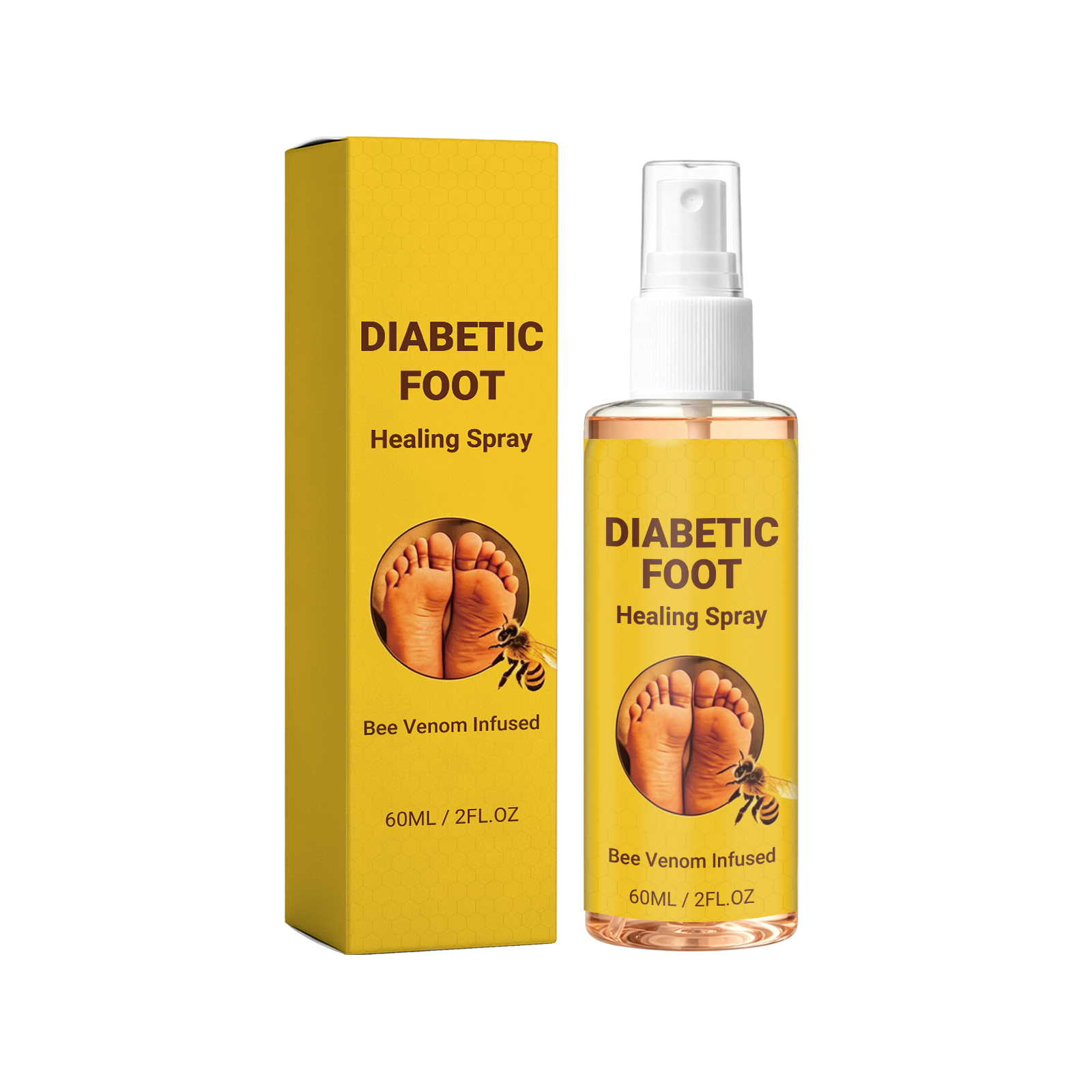 Herbal Foot Care Spray Refreshes Skin Eliminates Odor Keeps Dry Smooth Moisturizes Hydrates Softens Tired Feet