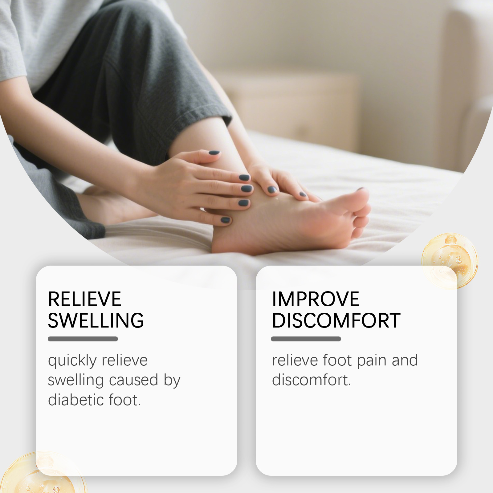 Herbal Foot Care Spray Refreshes Skin Eliminates Odor Keeps Dry Smooth Moisturizes Hydrates Softens Tired Feet