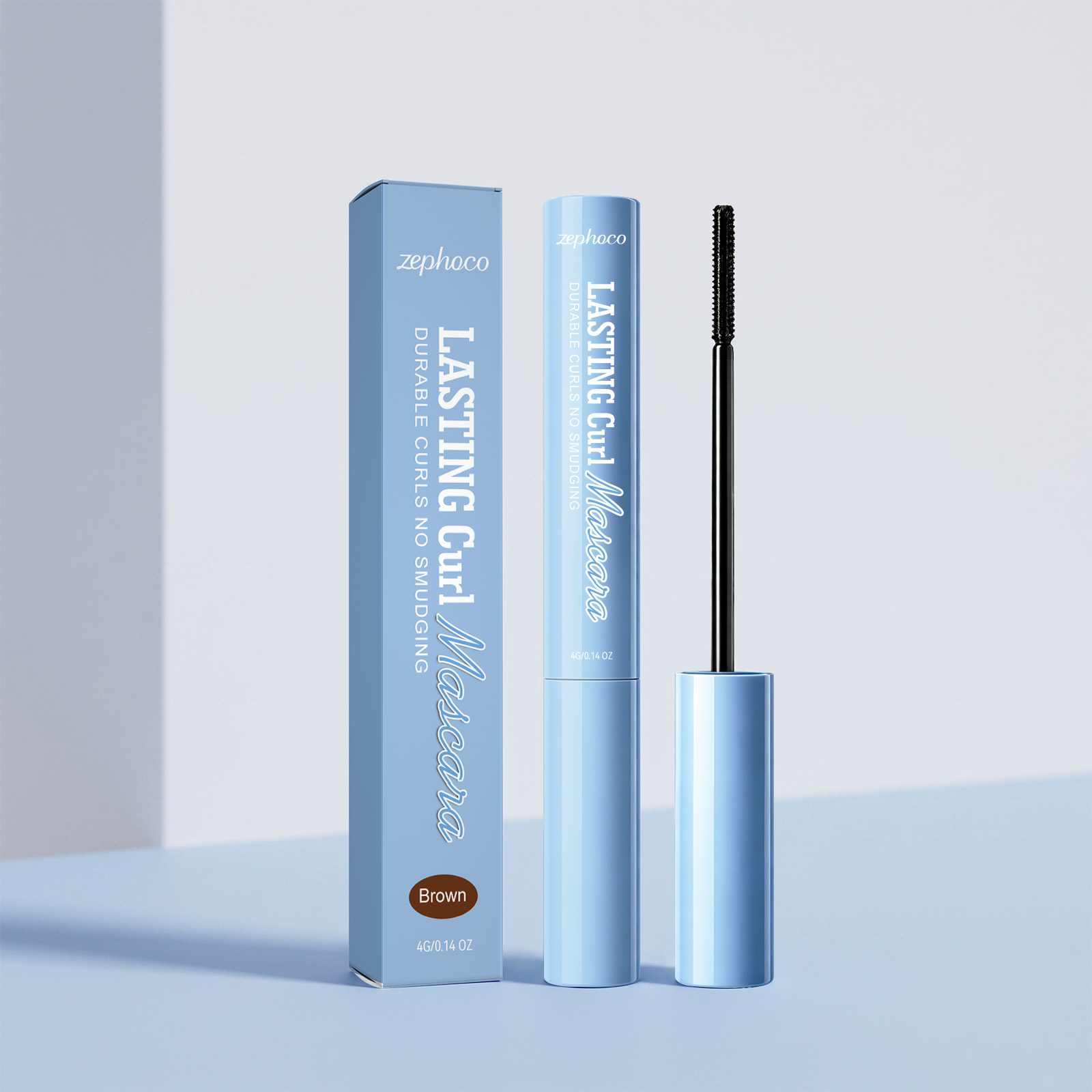 (Black) Makeup Longlasting Waterproof Mascara Smudgeproof Lengthen Curling Separated Mild Eyelash Care Cosmetic