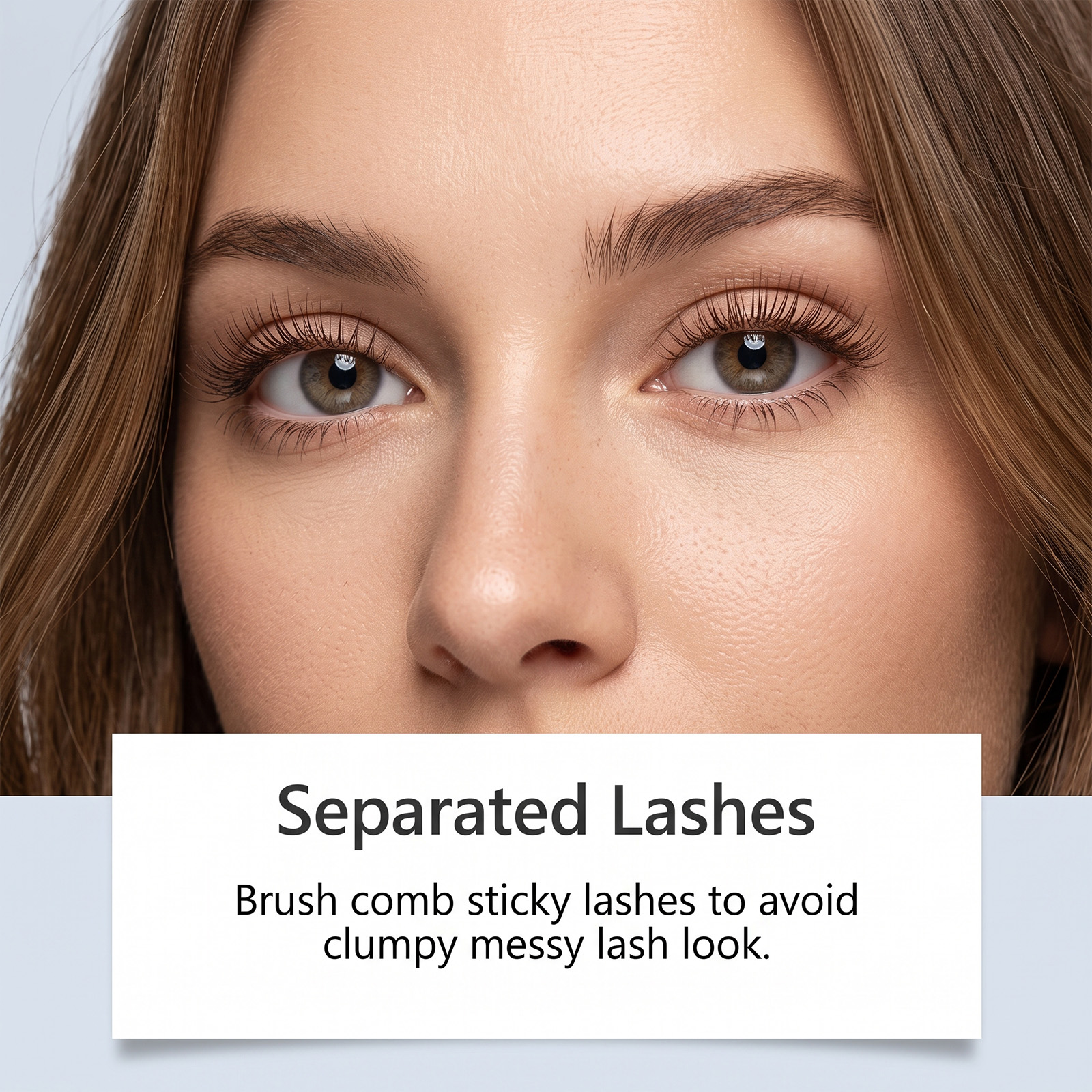 (Black) Makeup Longlasting Waterproof Mascara Smudgeproof Lengthen Curling Separated Mild Eyelash Care Cosmetic