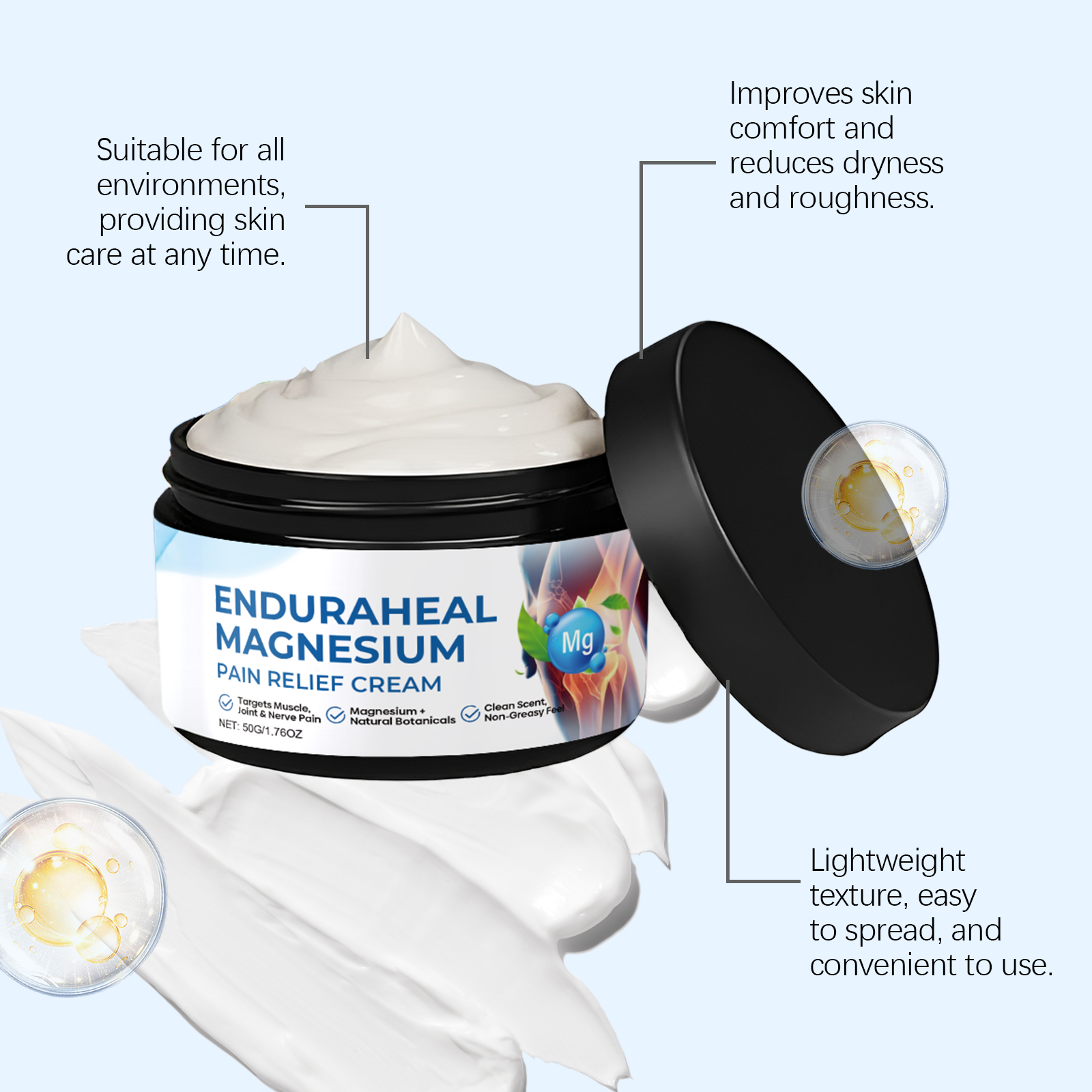 Joint Care Magnesium Cream Daily Nourishing Body Joint External Comfort Massage Smear Care Ointment