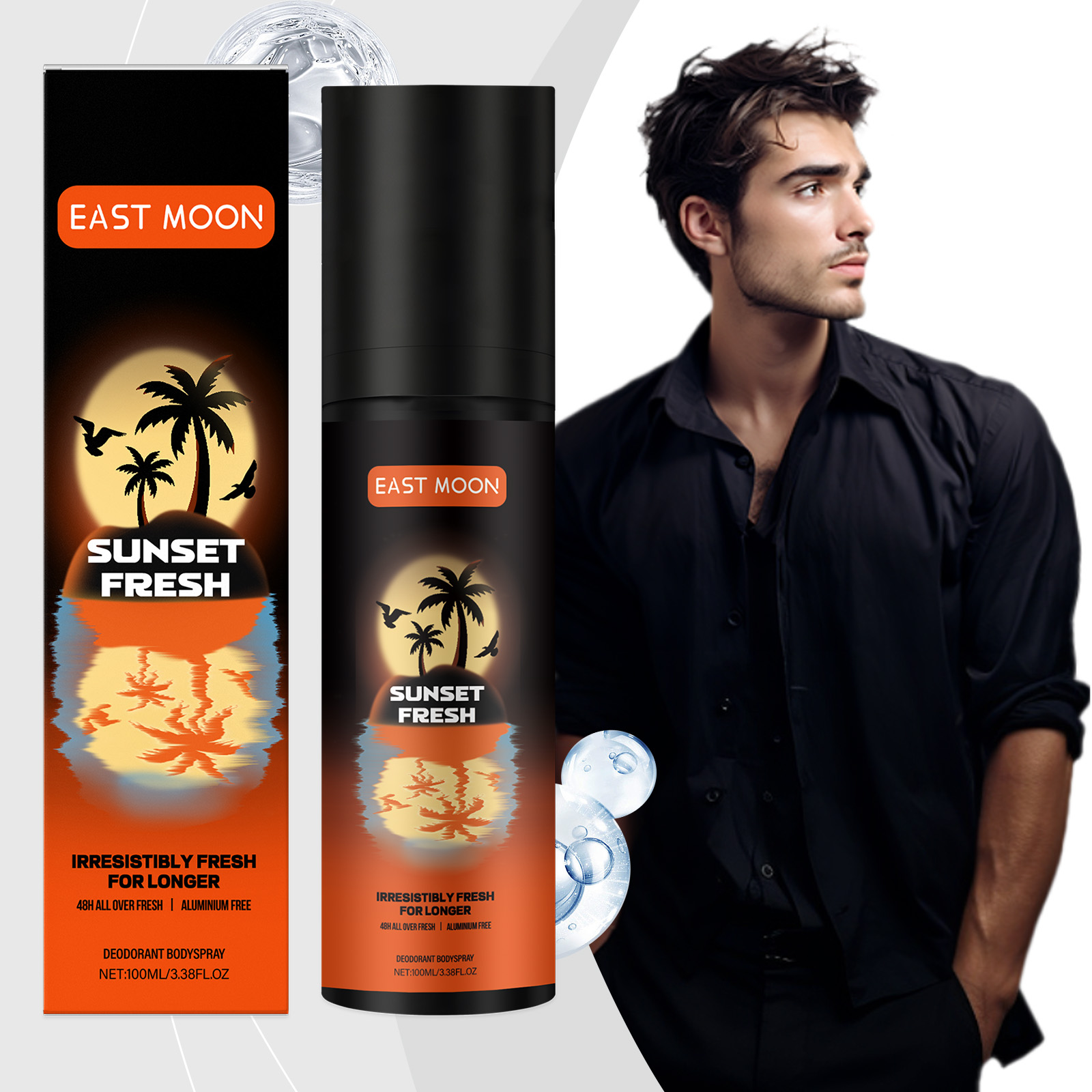 Men Fruit Fragrance Care Spray For Men Summer Fresh Cover Sweat Odor Long Lasting Fragrance