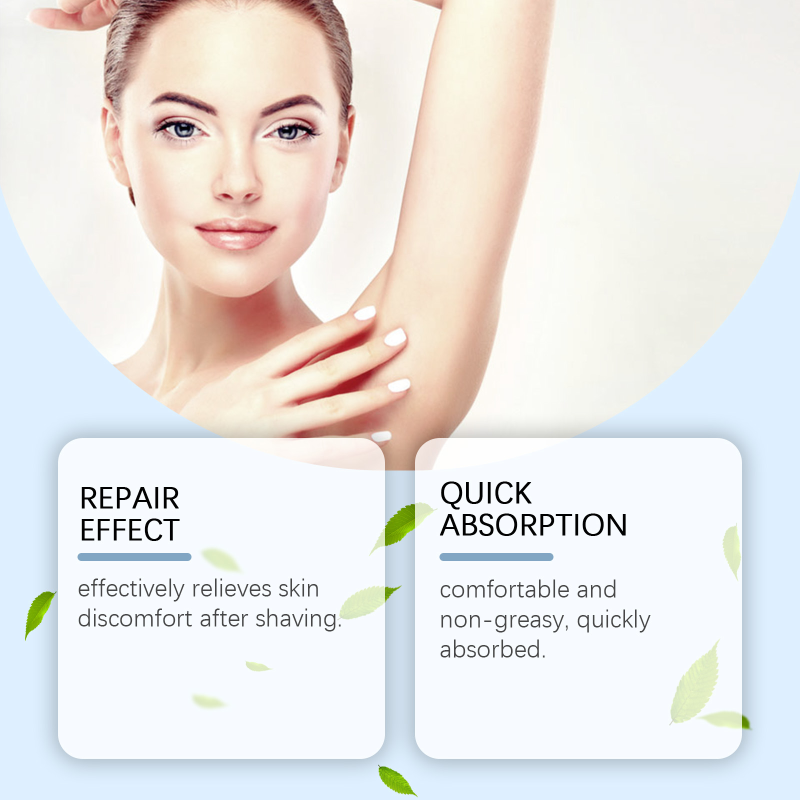 Underarm After Shave Soothing Roller Mild Clean Armpit Moisturize Soothe Skin Essence