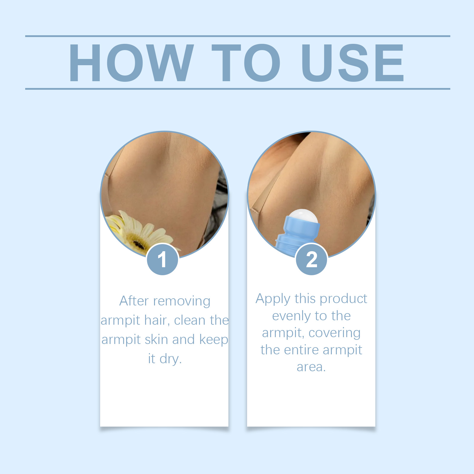 Underarm After Shave Soothing Roller Mild Clean Armpit Moisturize Soothe Skin Essence
