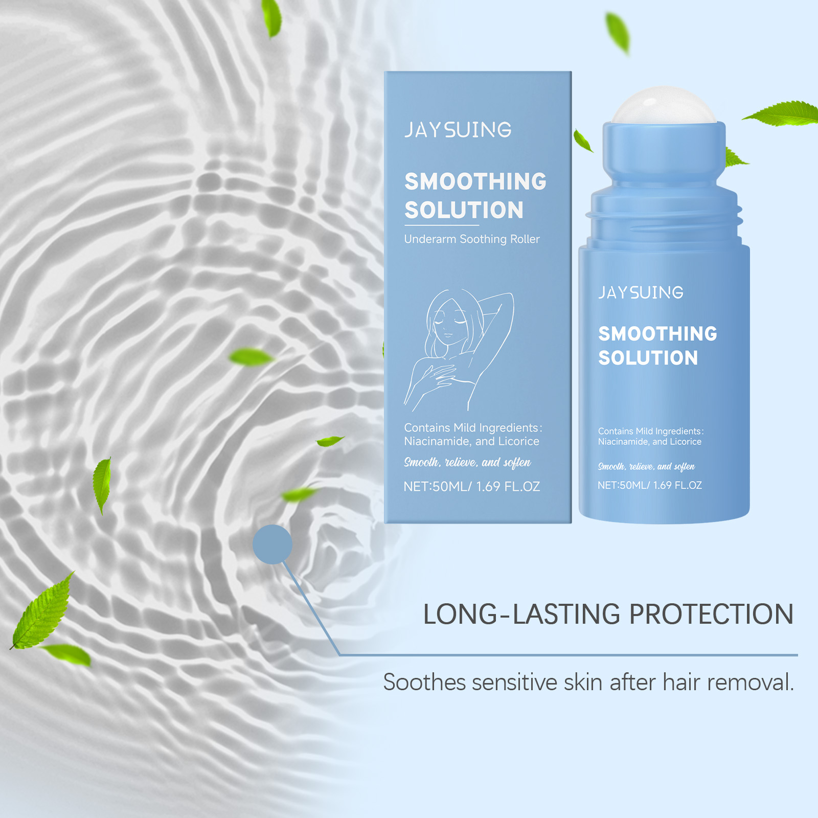 Underarm After Shave Soothing Roller Mild Clean Armpit Moisturize Soothe Skin Essence