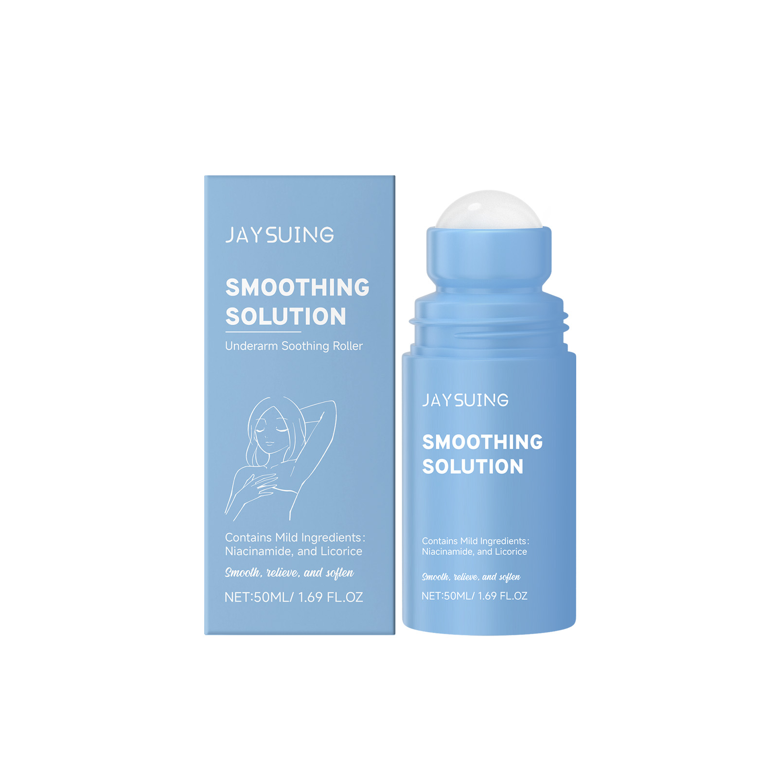 Underarm After Shave Soothing Roller Mild Clean Armpit Moisturize Soothe Skin Essence
