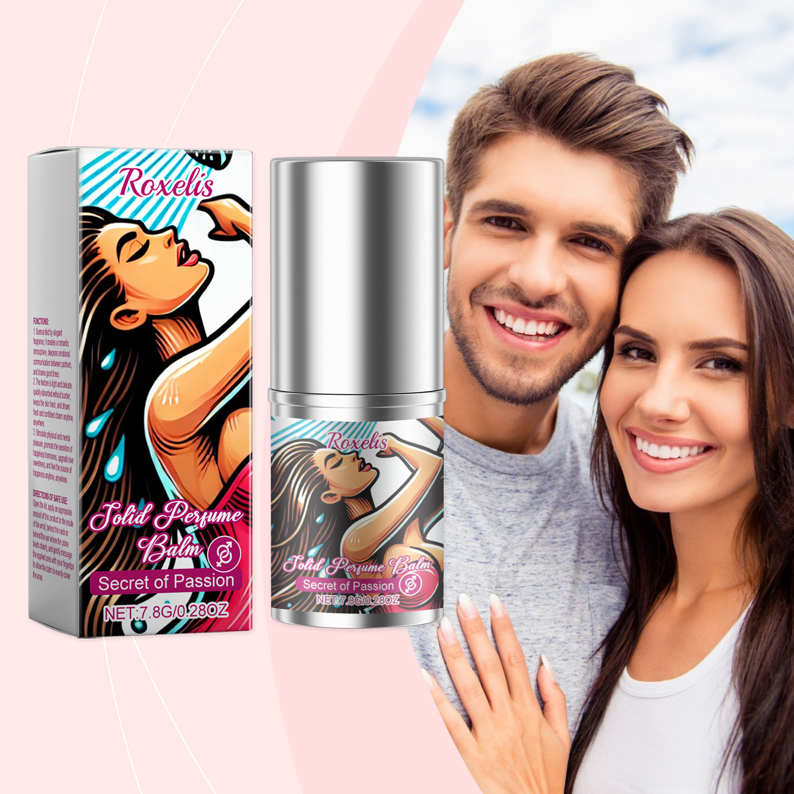Women Solid Light Balm Elegant Smooth Fresh Long Lasting Portable Fragrance For Couple Dating